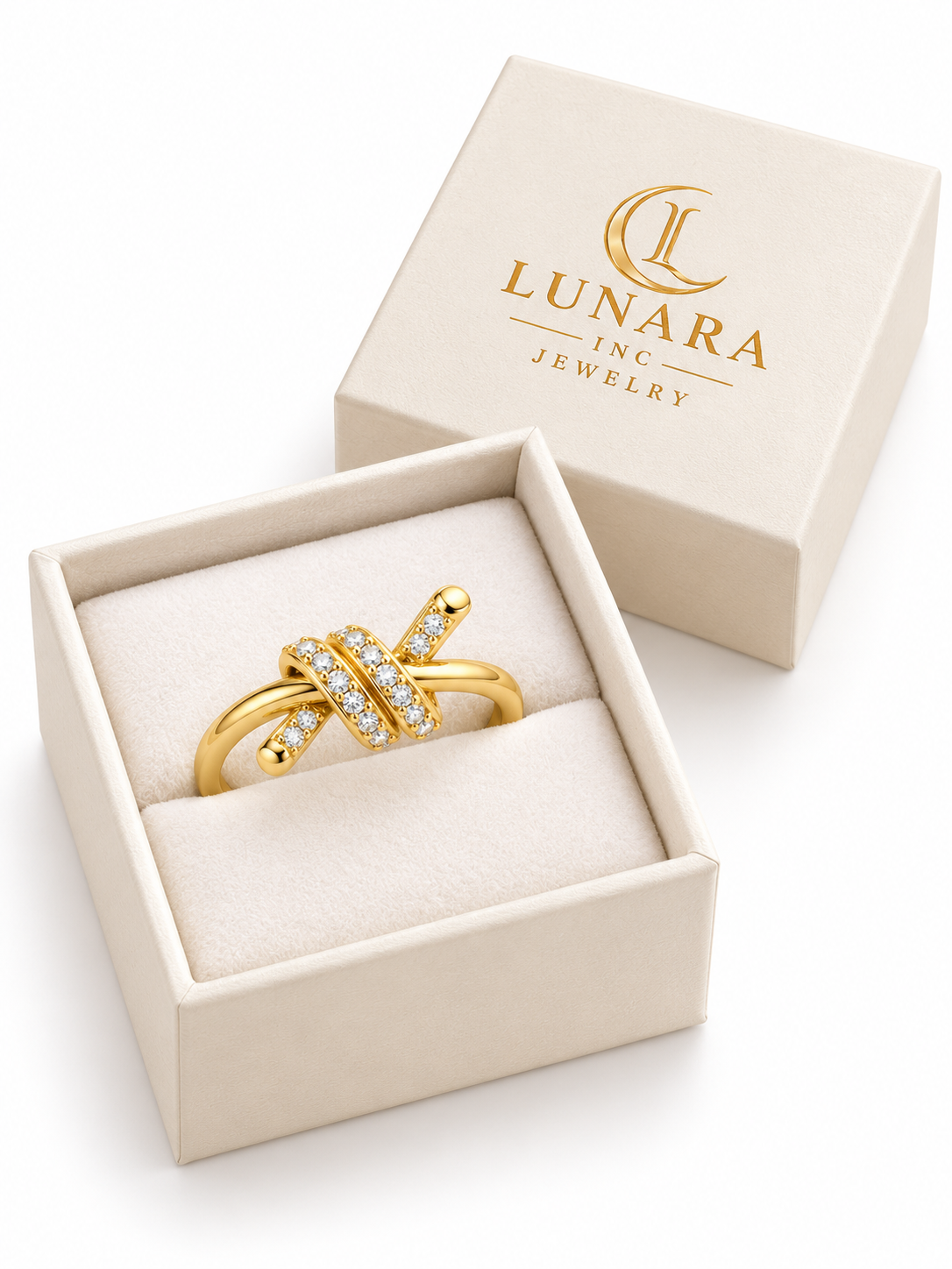 Radiant Double Knot Ring