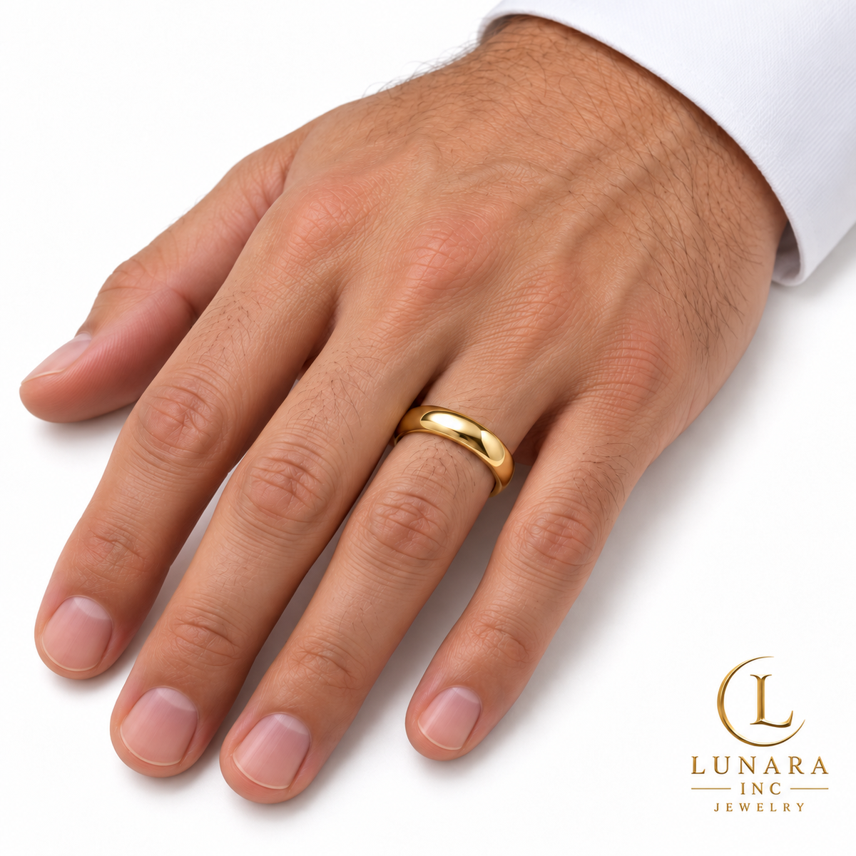 Men’s Classic Gold Band Ring