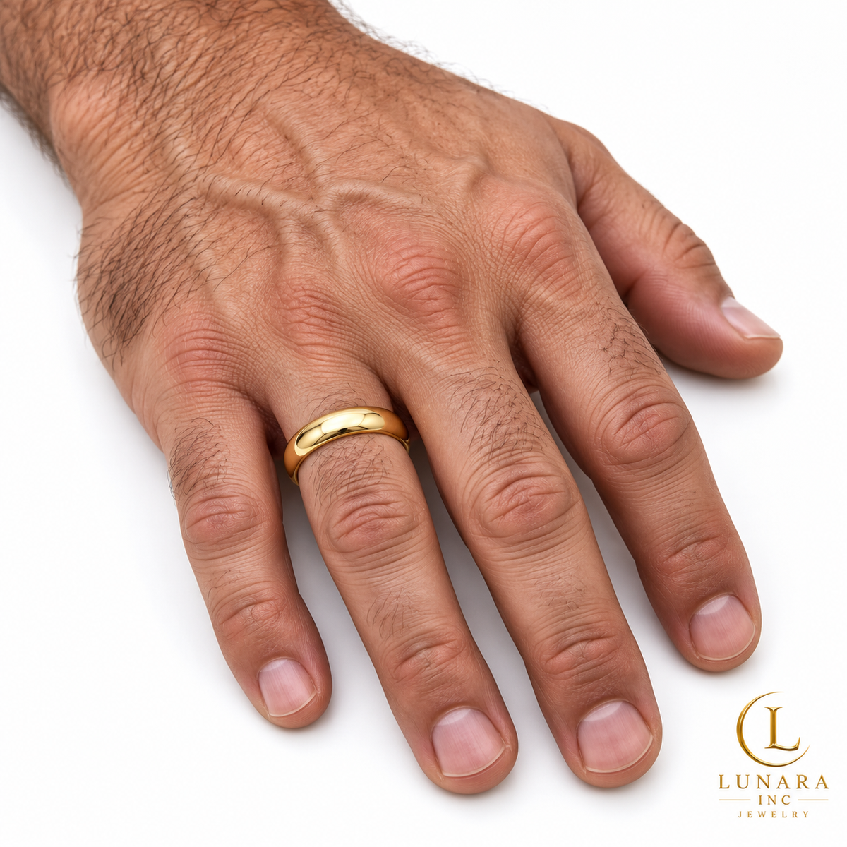 Men’s Classic Gold Band Ring