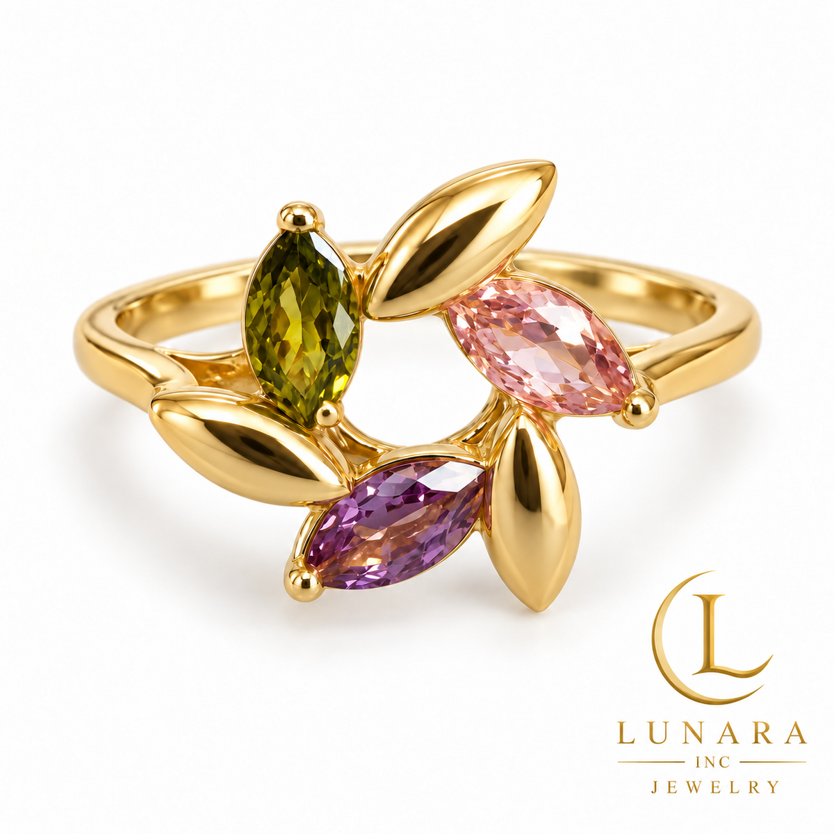 Garden Harmony Multicolor Crystal Ring