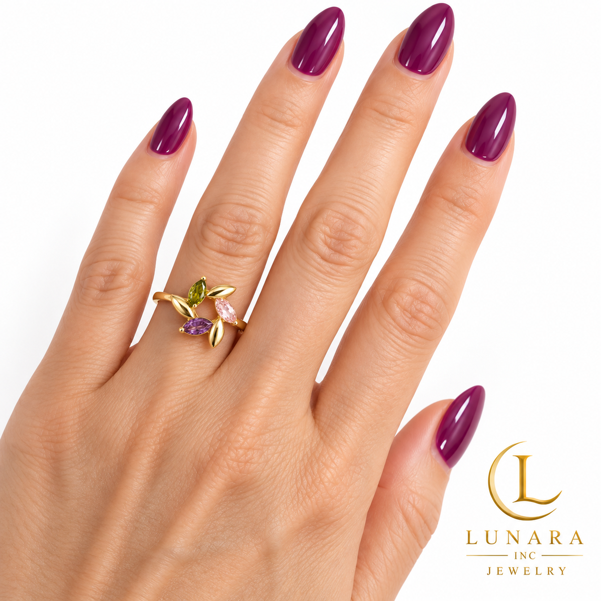 Garden Harmony Multicolor Crystal Ring
