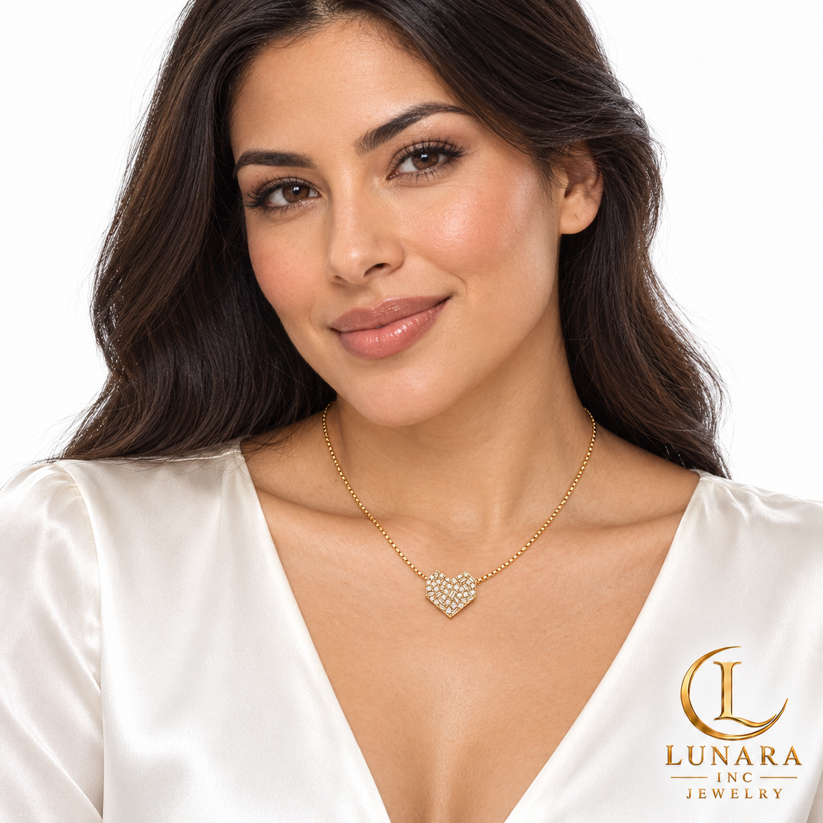 Lunara Celeste Heart Necklace