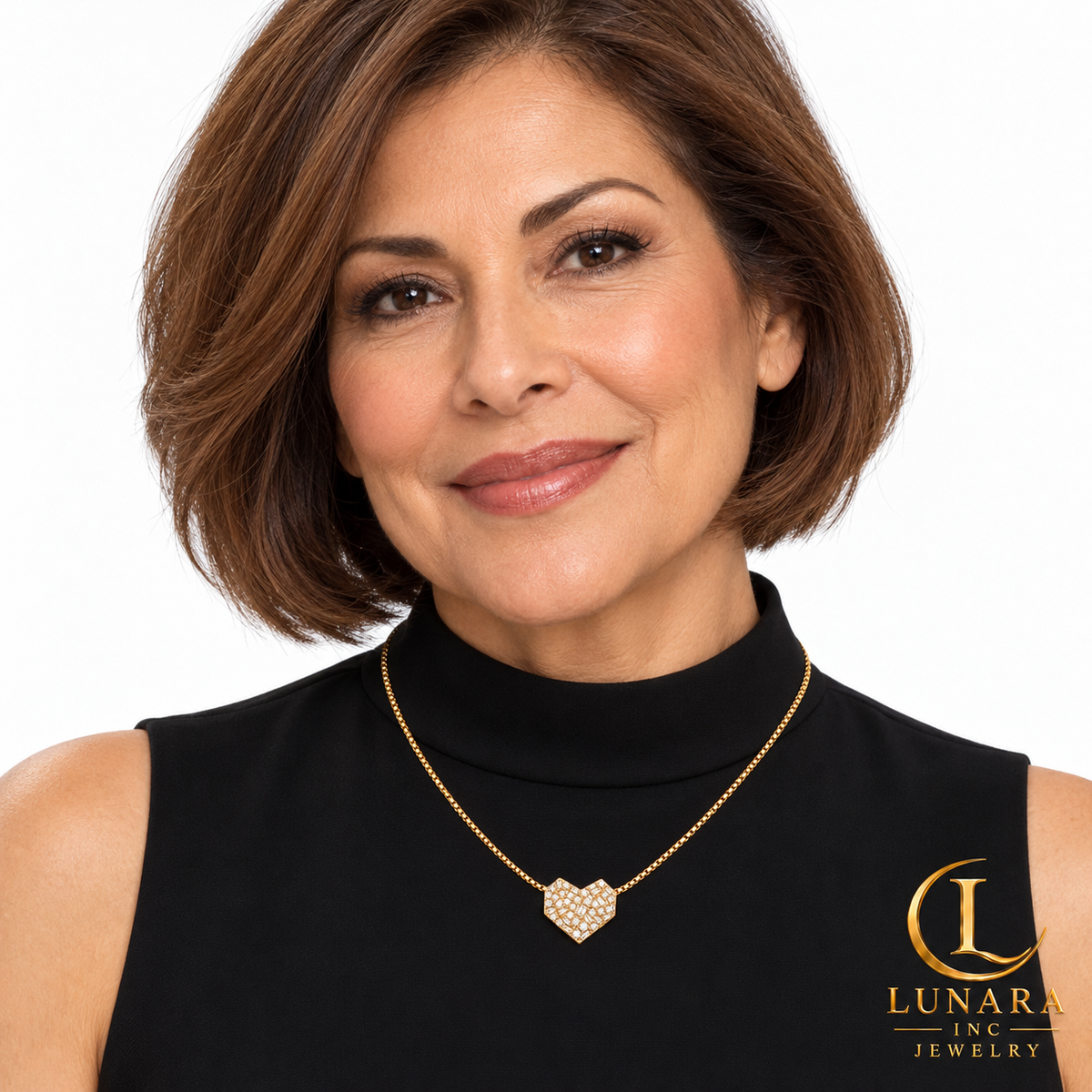 Lunara Celeste Heart Necklace