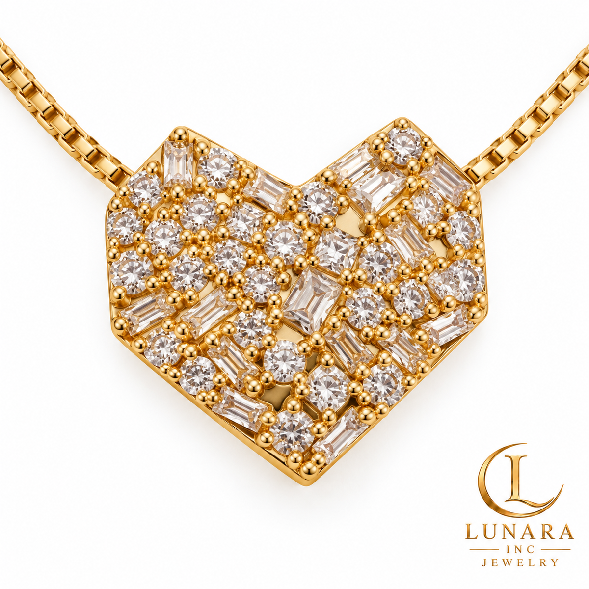 Lunara Celeste Heart Necklace