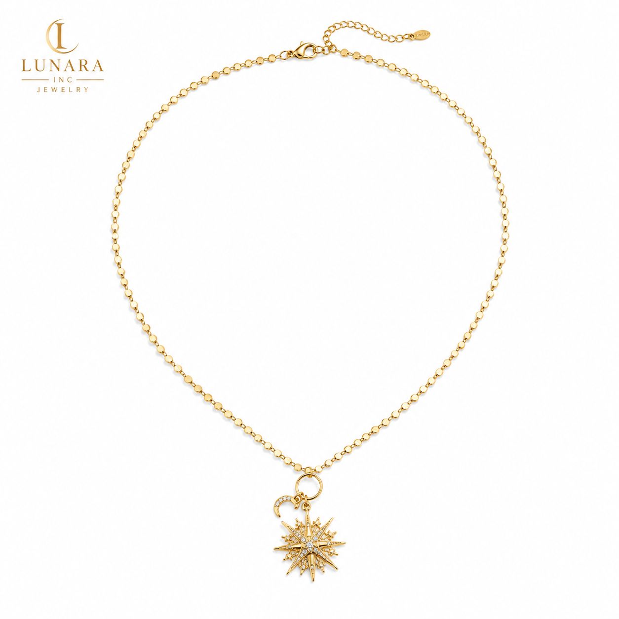 Lunara Celestial Moon & Star Necklace