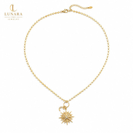 Lunara Celestial Moon & Star Necklace