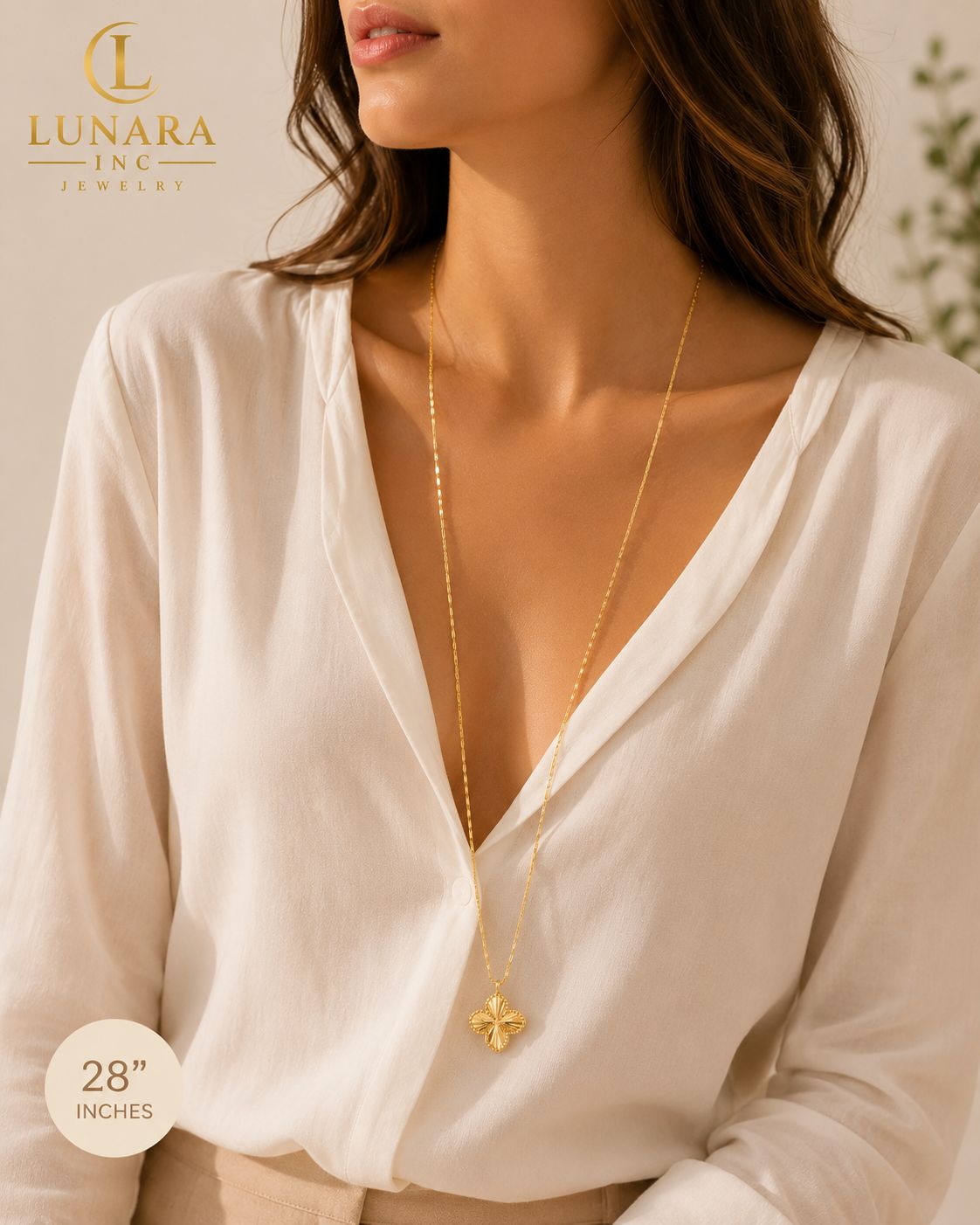 Lunara Lucky Clover Necklace
