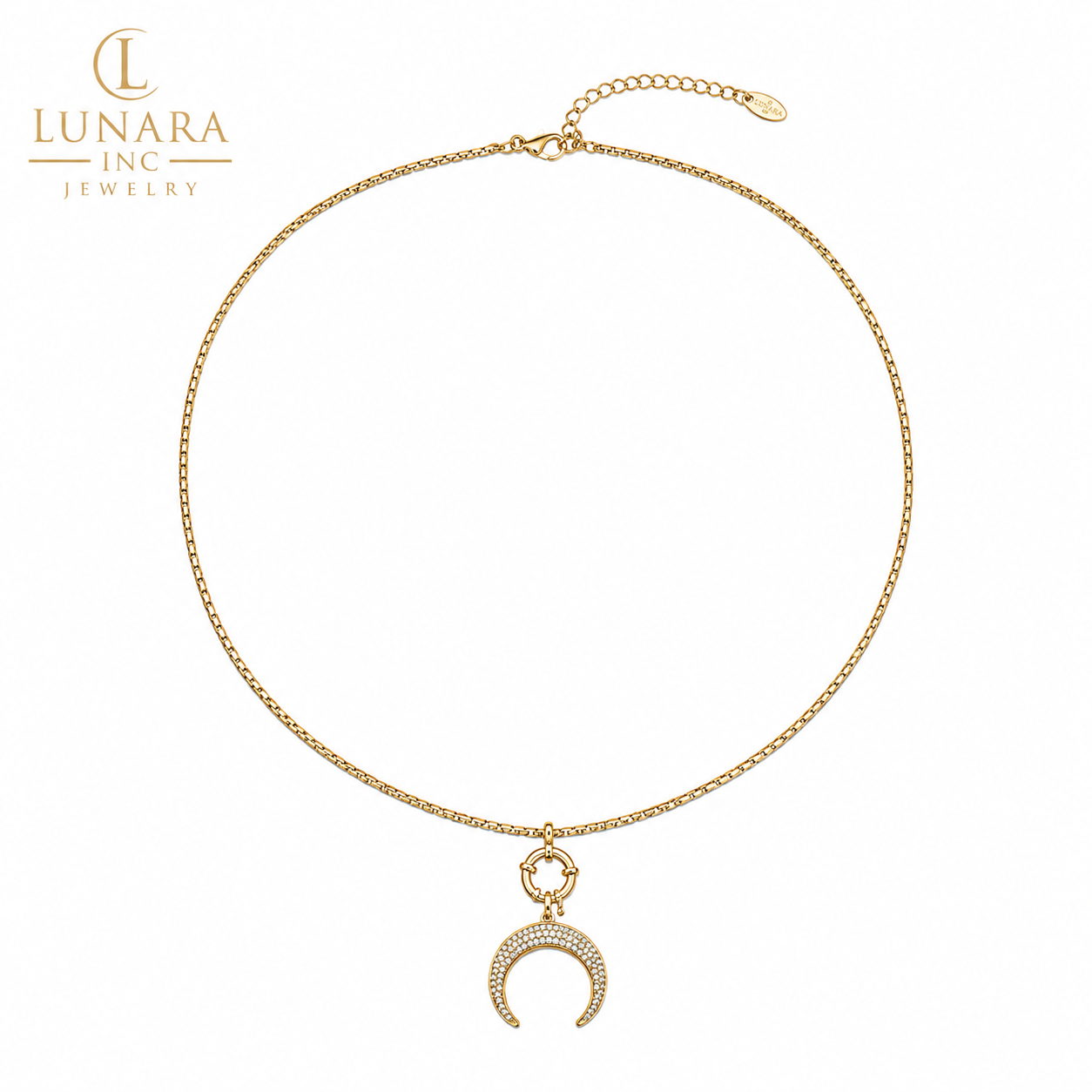 Lunara Crescent Moon Necklace