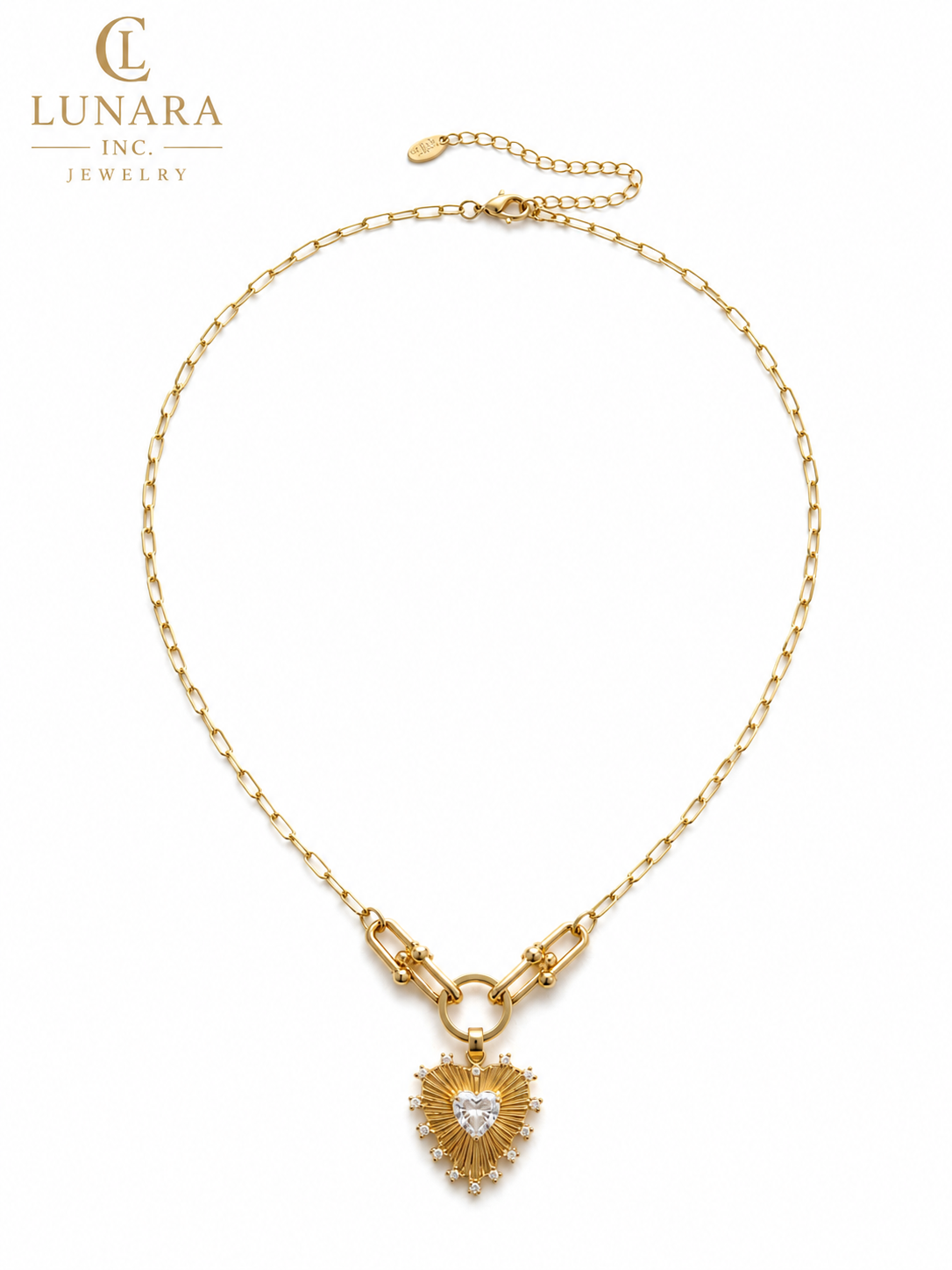 Collar Corazón de Luz Lunara