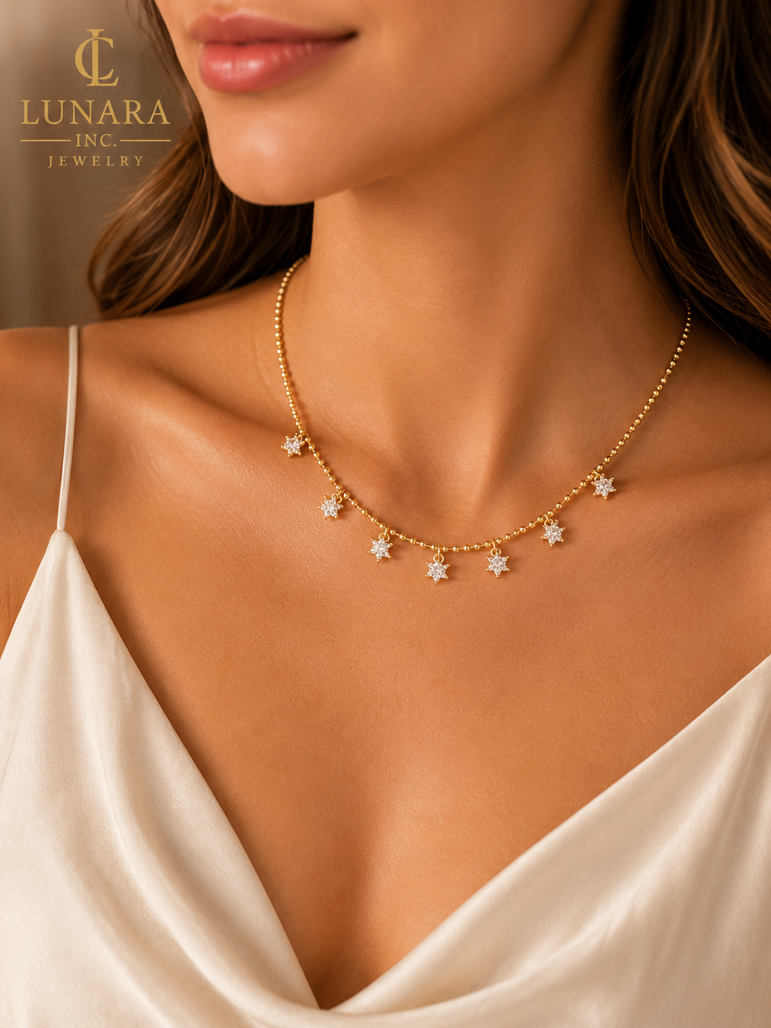 Lunara Starlight Charm Necklace