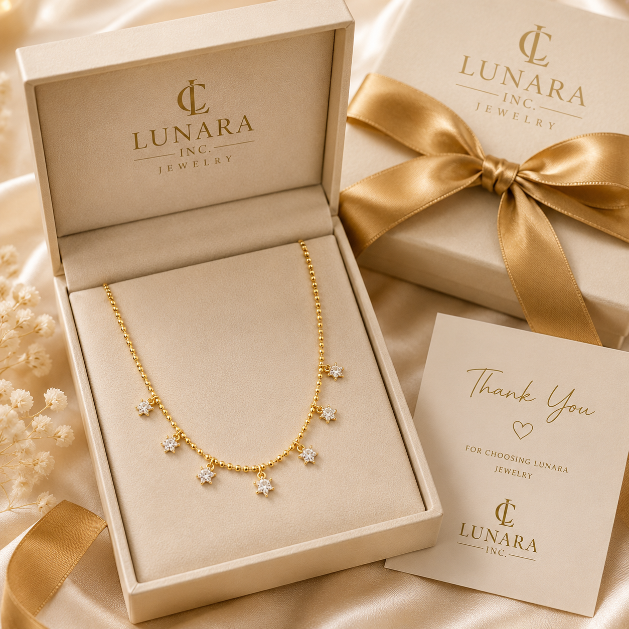Lunara Starlight Charm Necklace