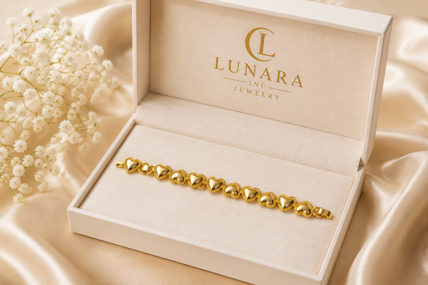 Golden Hearts Bracelet