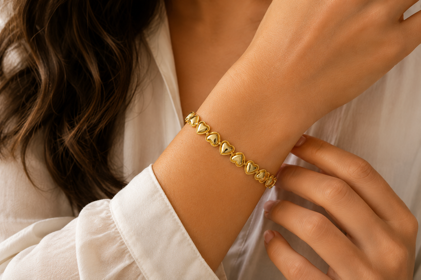 Golden Hearts Bracelet