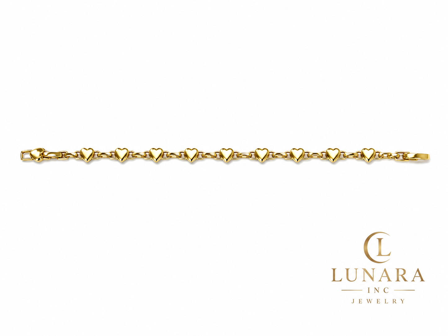 Golden Hearts Bracelet