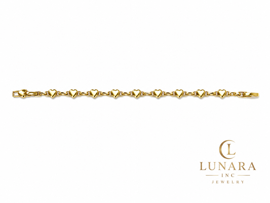 Golden Hearts Bracelet