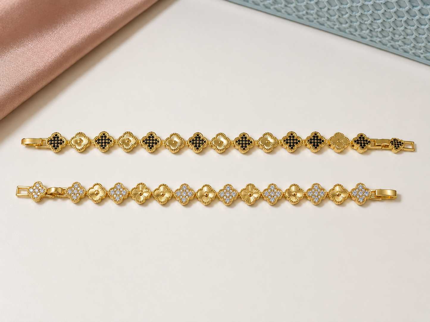 Lunara Clover Sparkle Bracelet