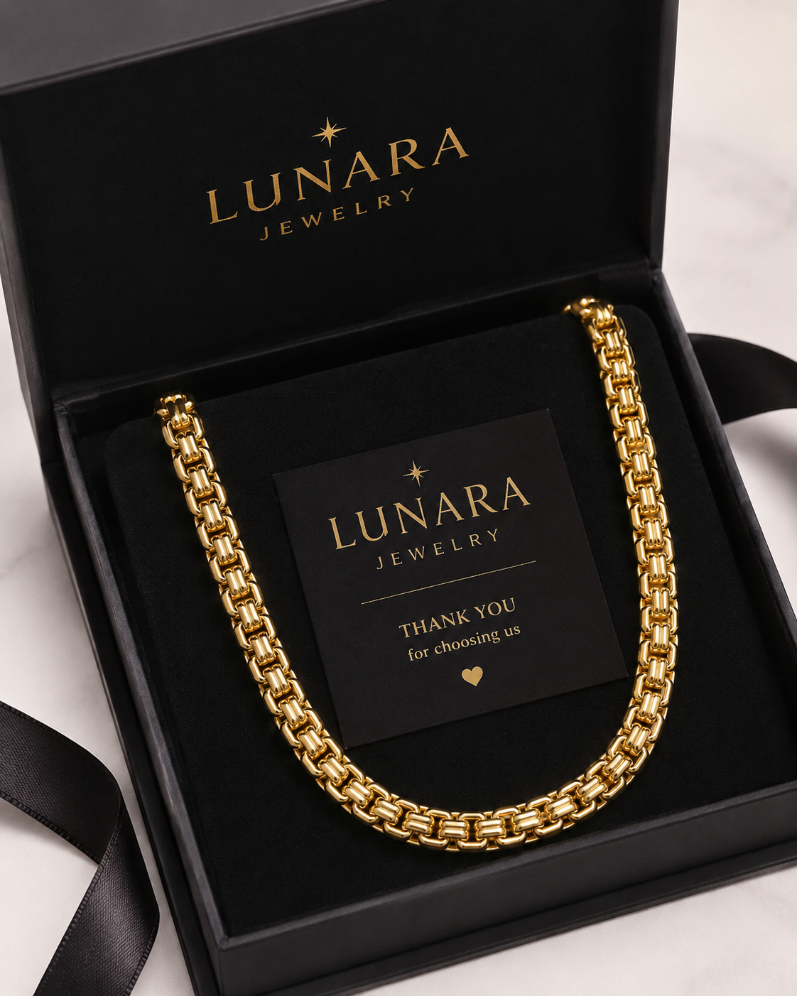 Lunara Royal Byzantine Chain Necklace