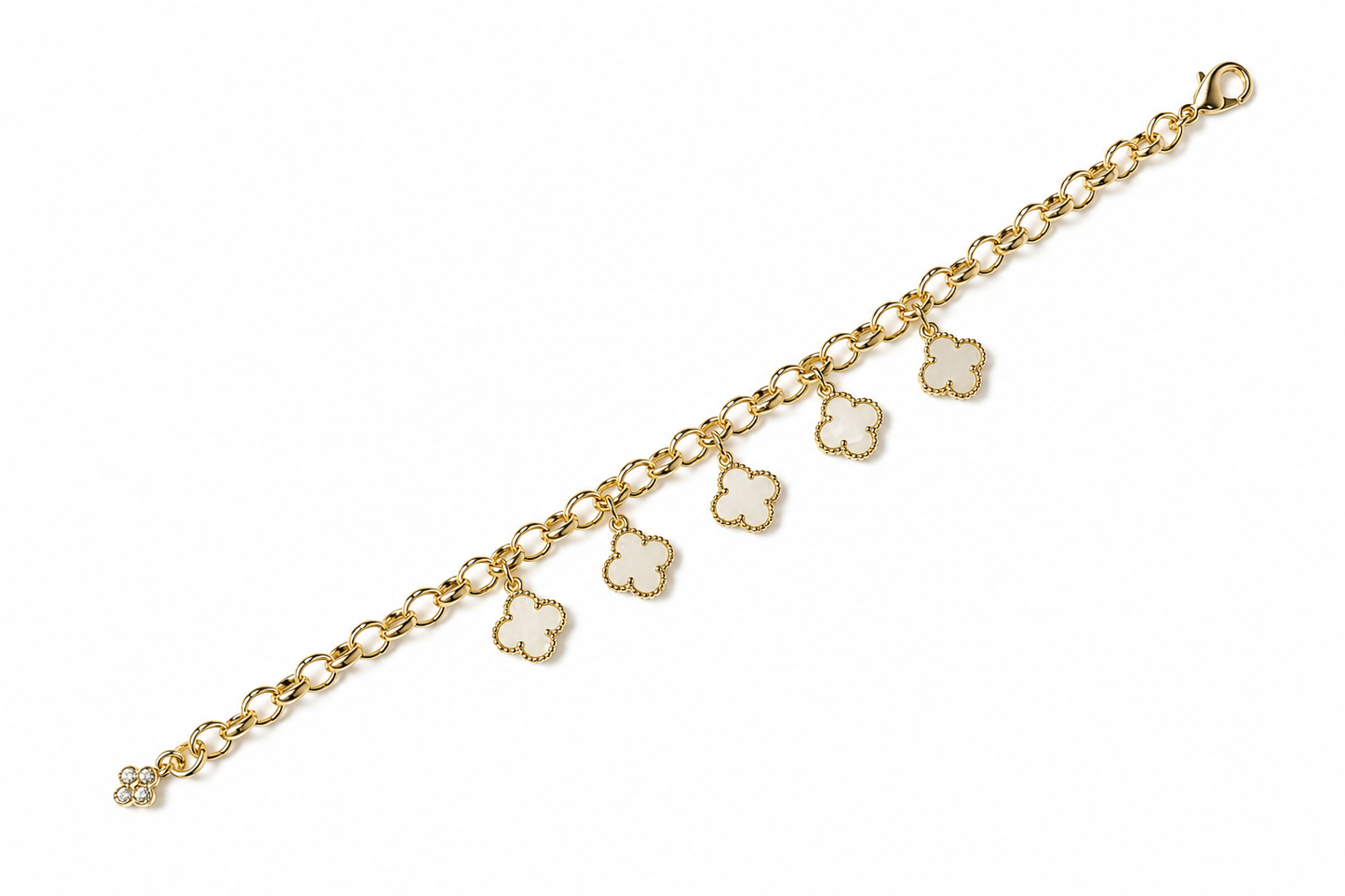 Lunara Clover Charm Bracelet