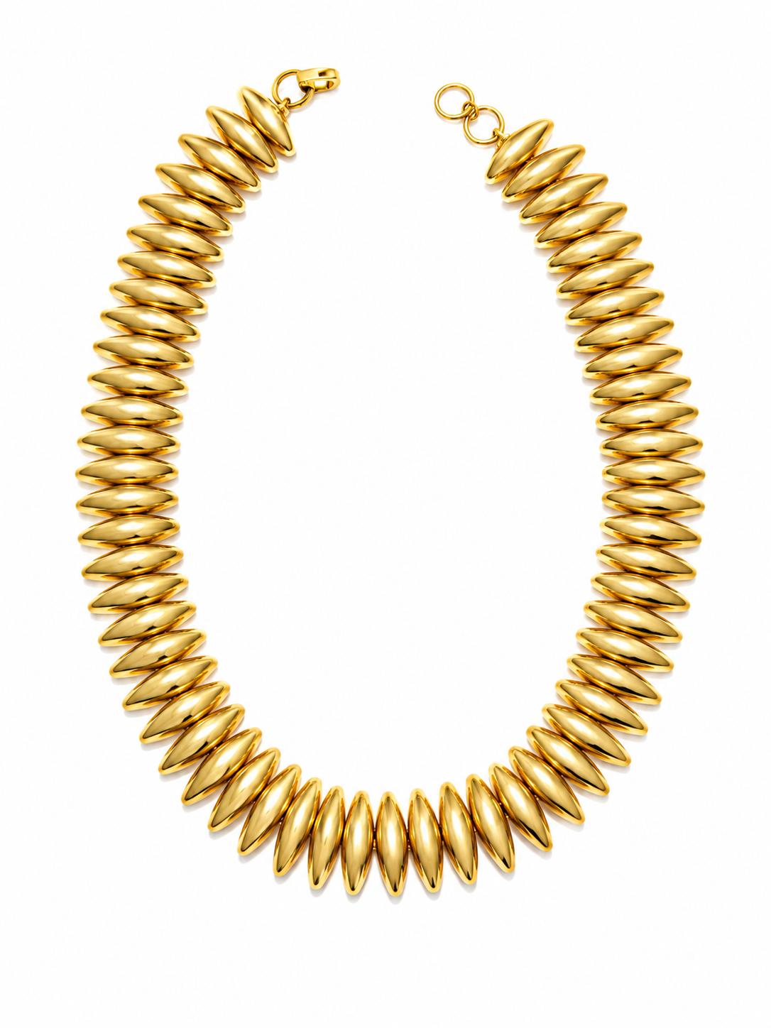 ✨ Lunara Golden Marquise Statement Necklace