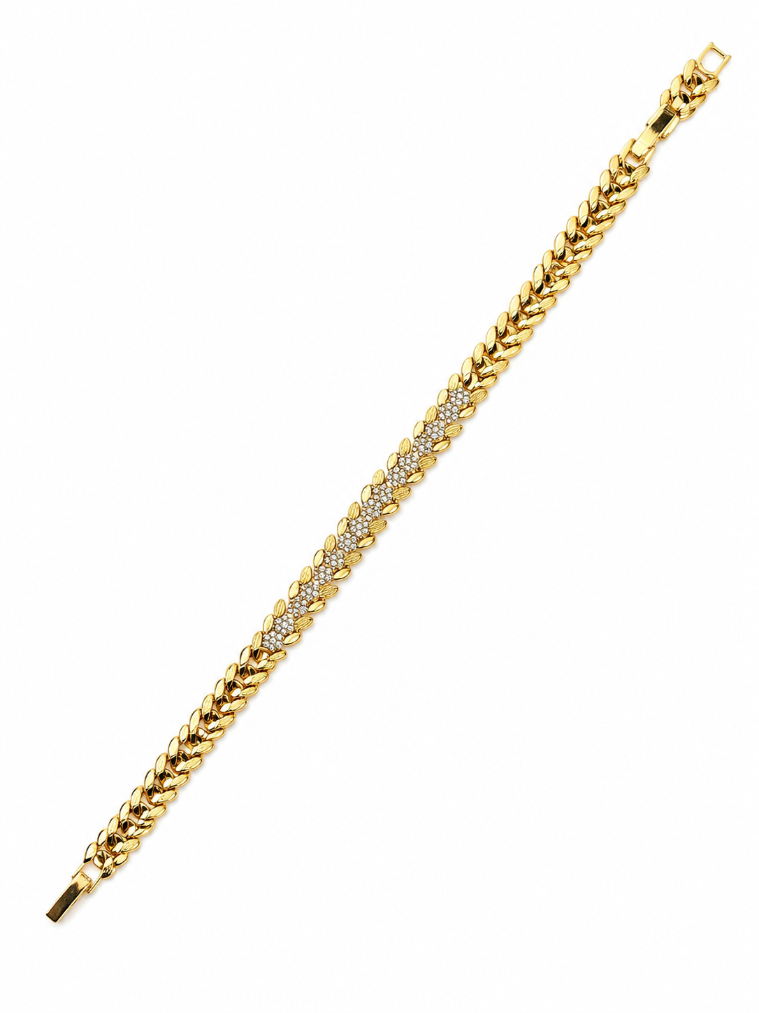 Golden Blossom Pavé Bracelet