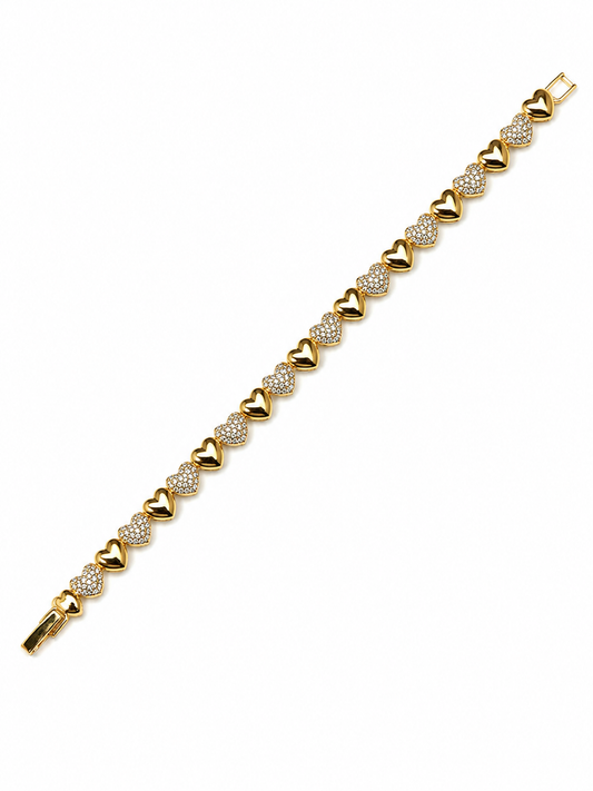 💛 Lunara Heart & Sparkle Bracelet