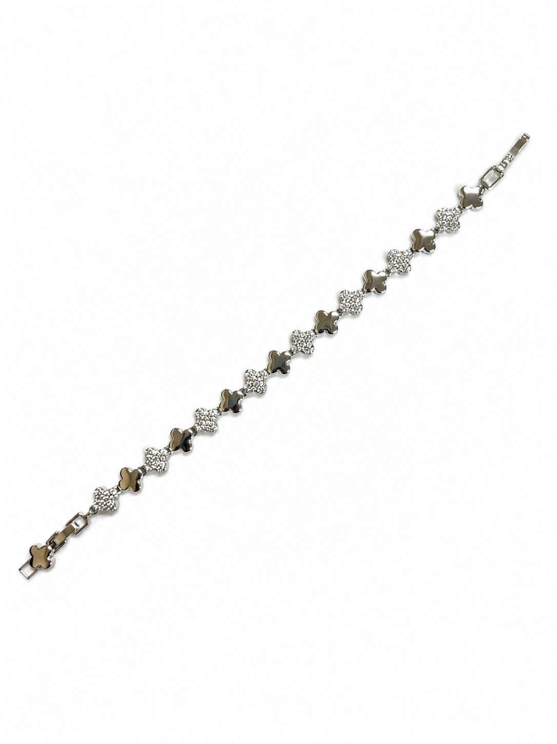Silver Clover Luxe Bracelet