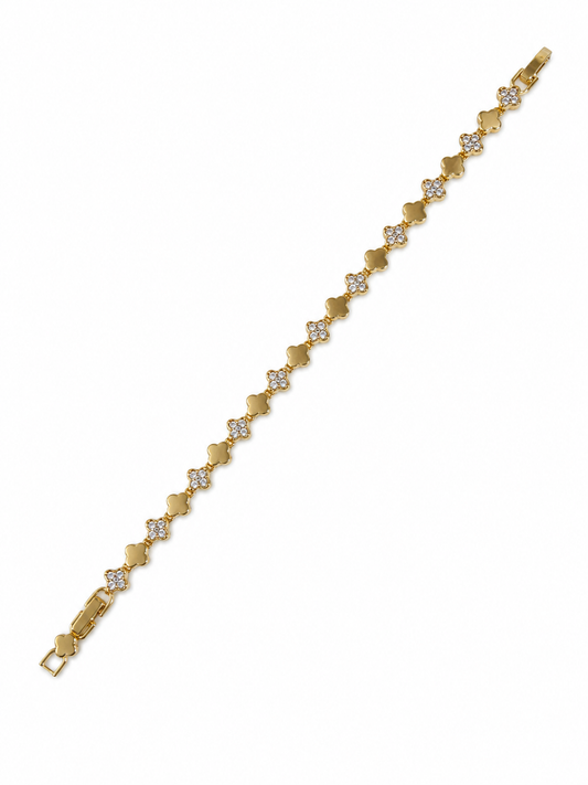 ✨ Golden Clover Spark Bracelet