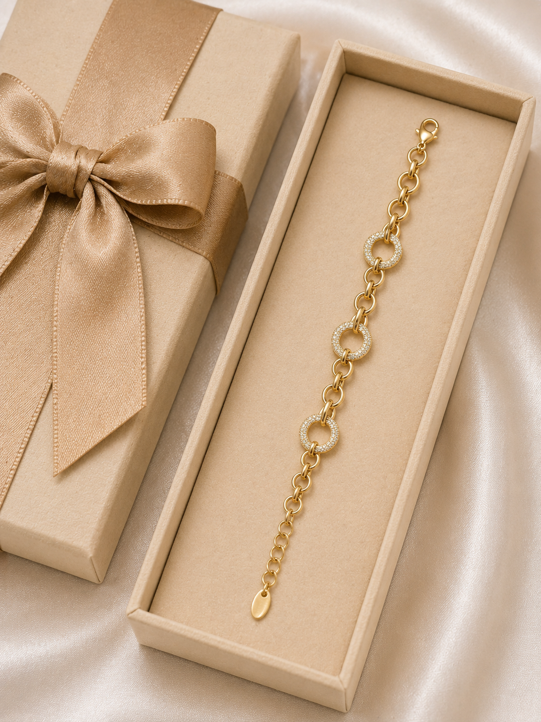✨ Golden Halo Link Bracelet