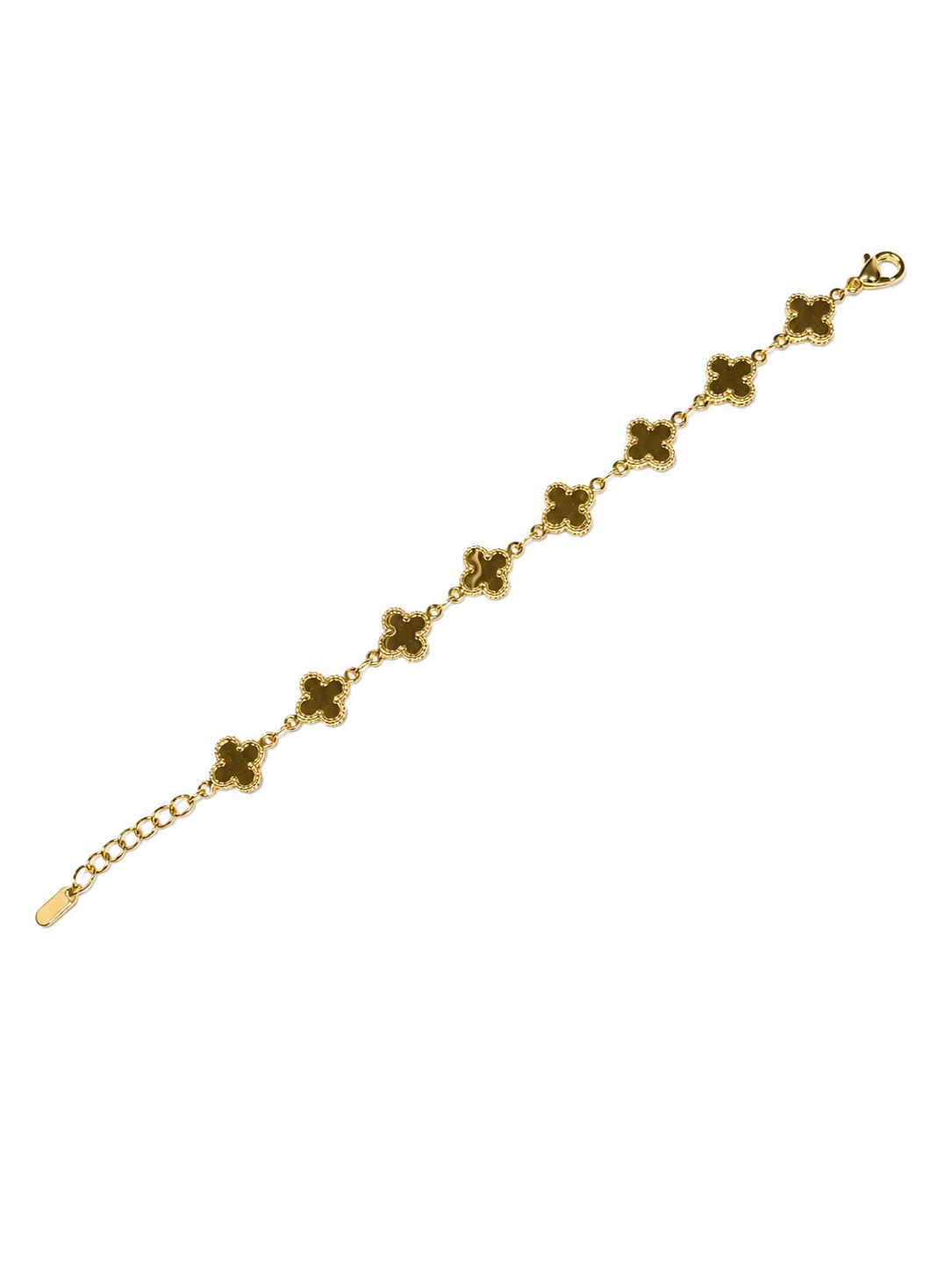 Golden Clover Chain Bracelet
