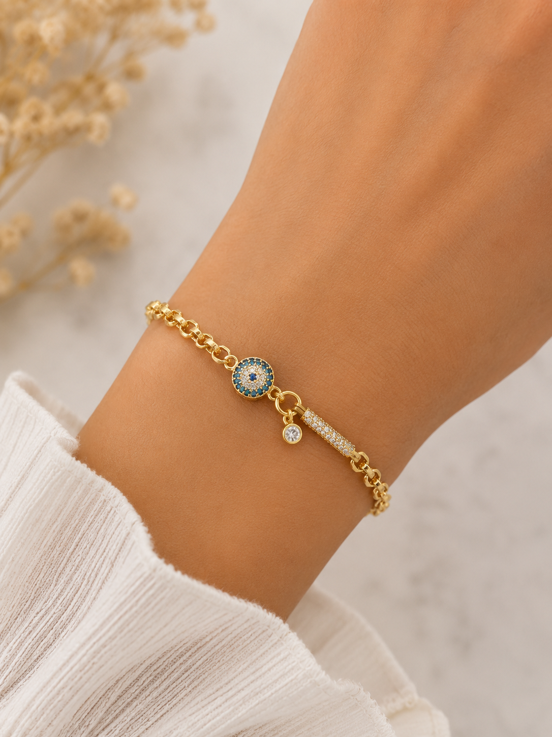 ✨ Lunara Evil Eye Spark Bracelet