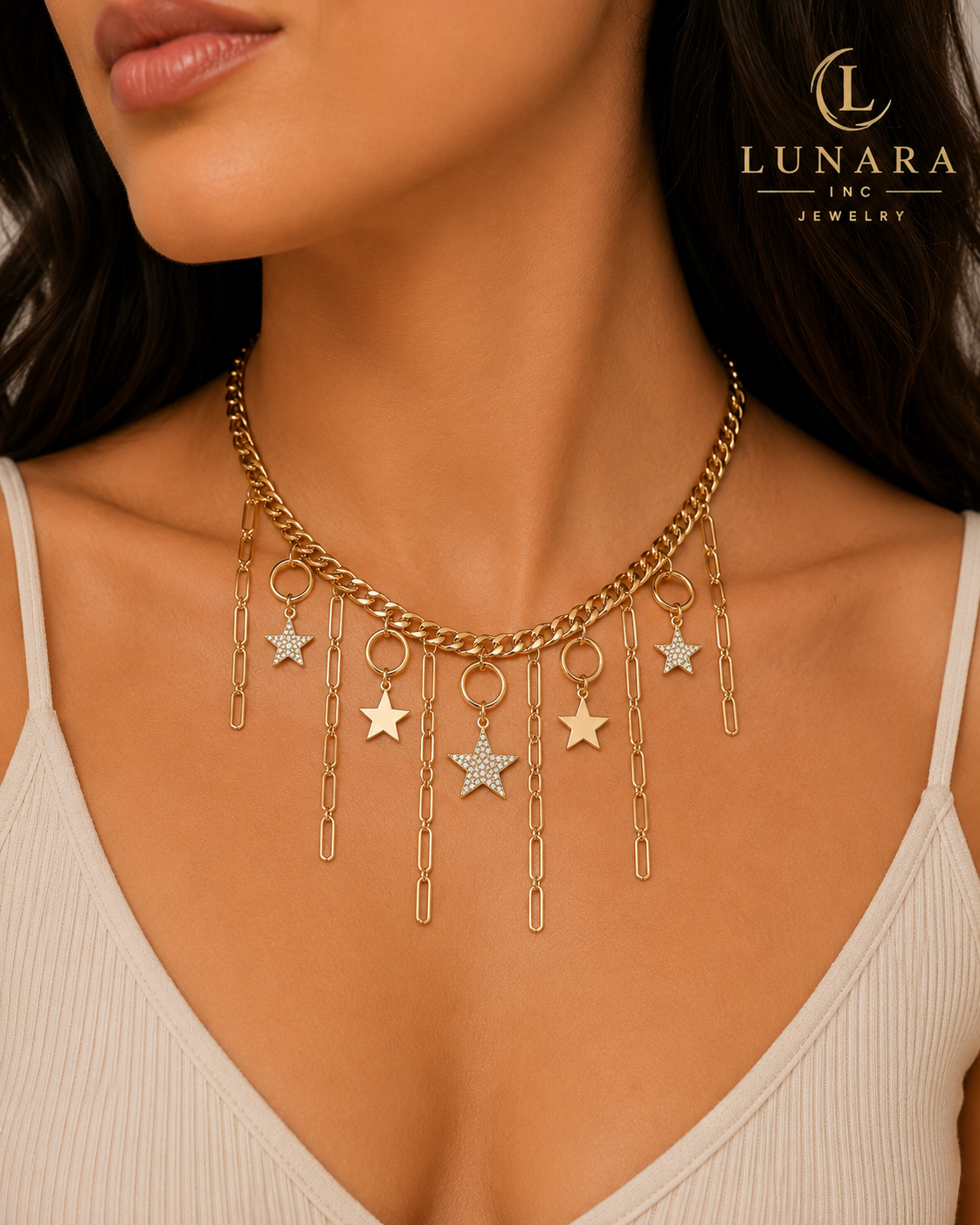 ⭐ Starlight Fringe Choker