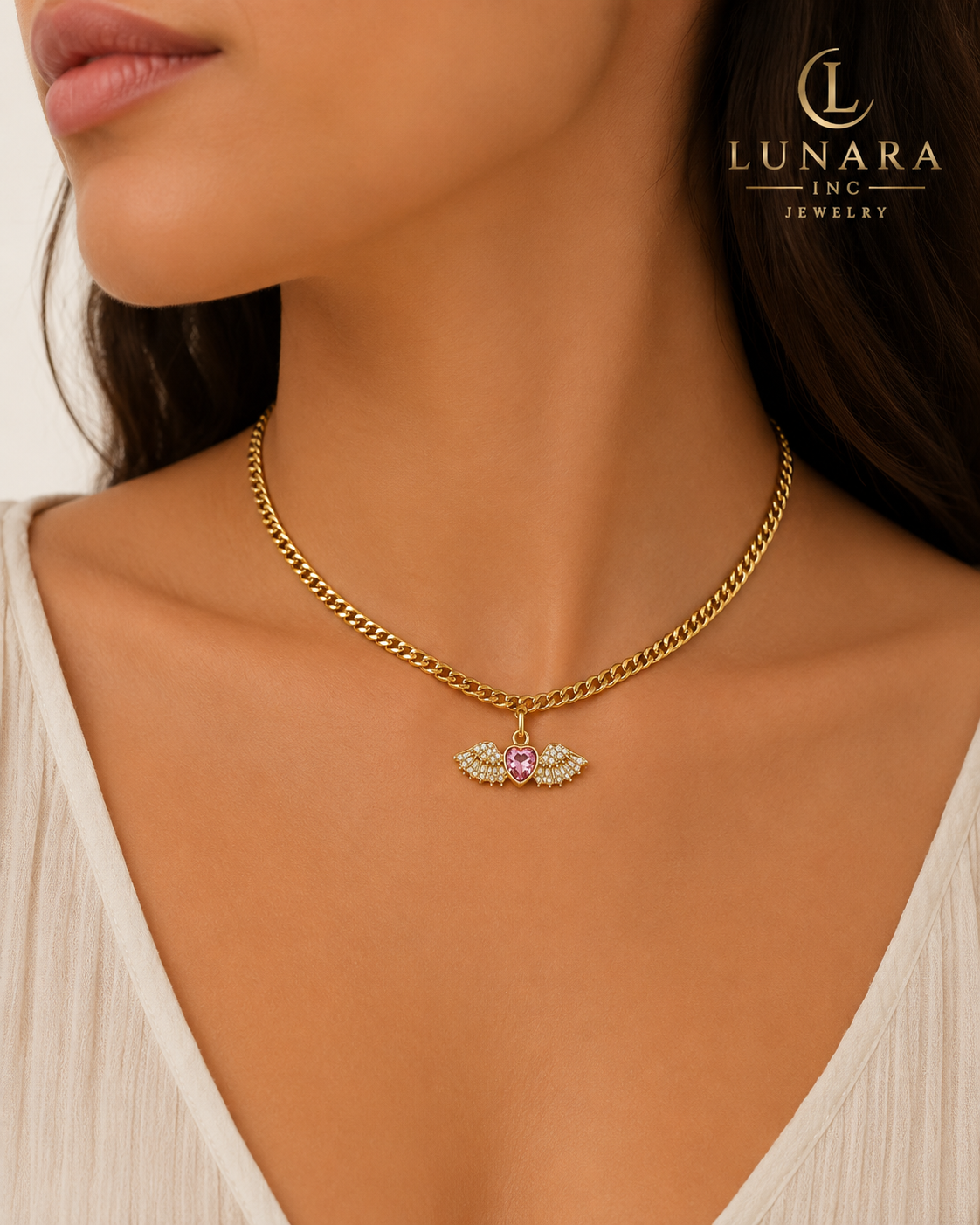 💖 Angel Heart Choker