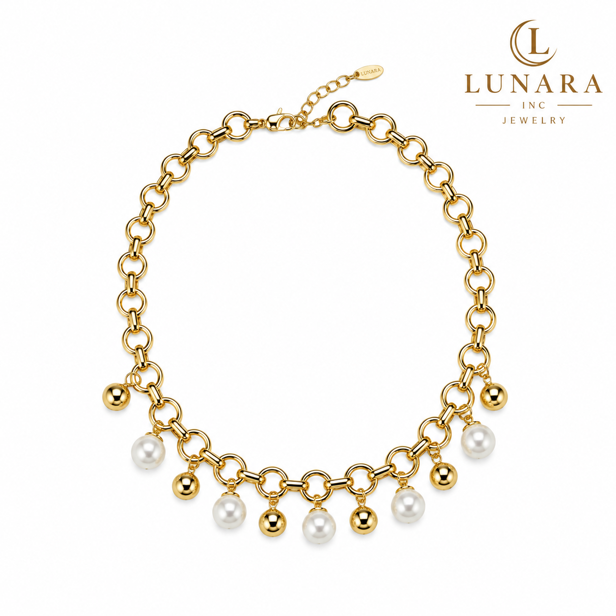 ✨ Pearl Charm Choker
