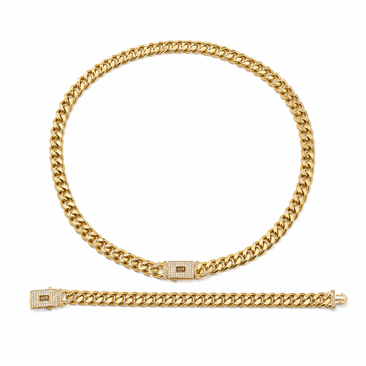 Lunara Luxe Cuban Chain Set