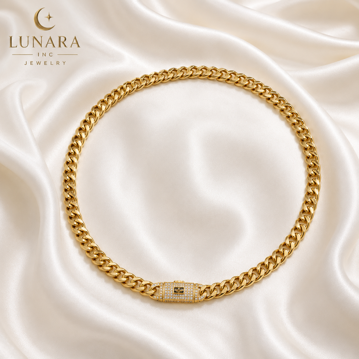 Lunara Luxe Cuban Chain Set