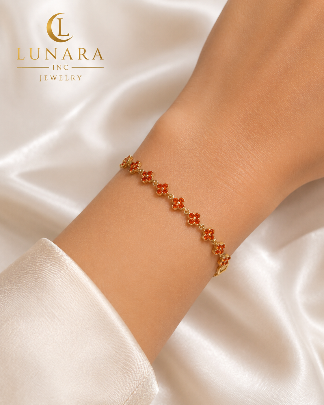 Lunara Sunset Clover Bracelet