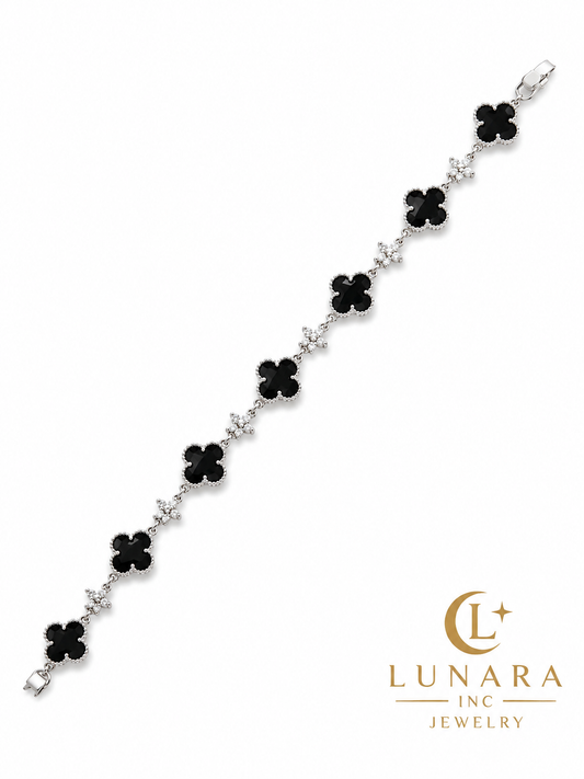 Lunara Black Clover Bracelet