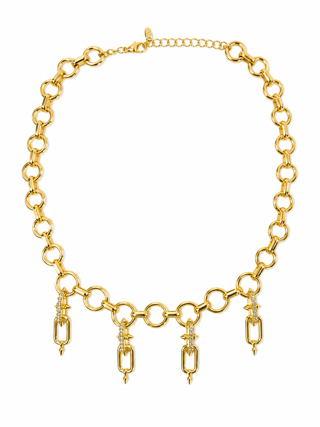 Aurora Charm Link Choker Necklace