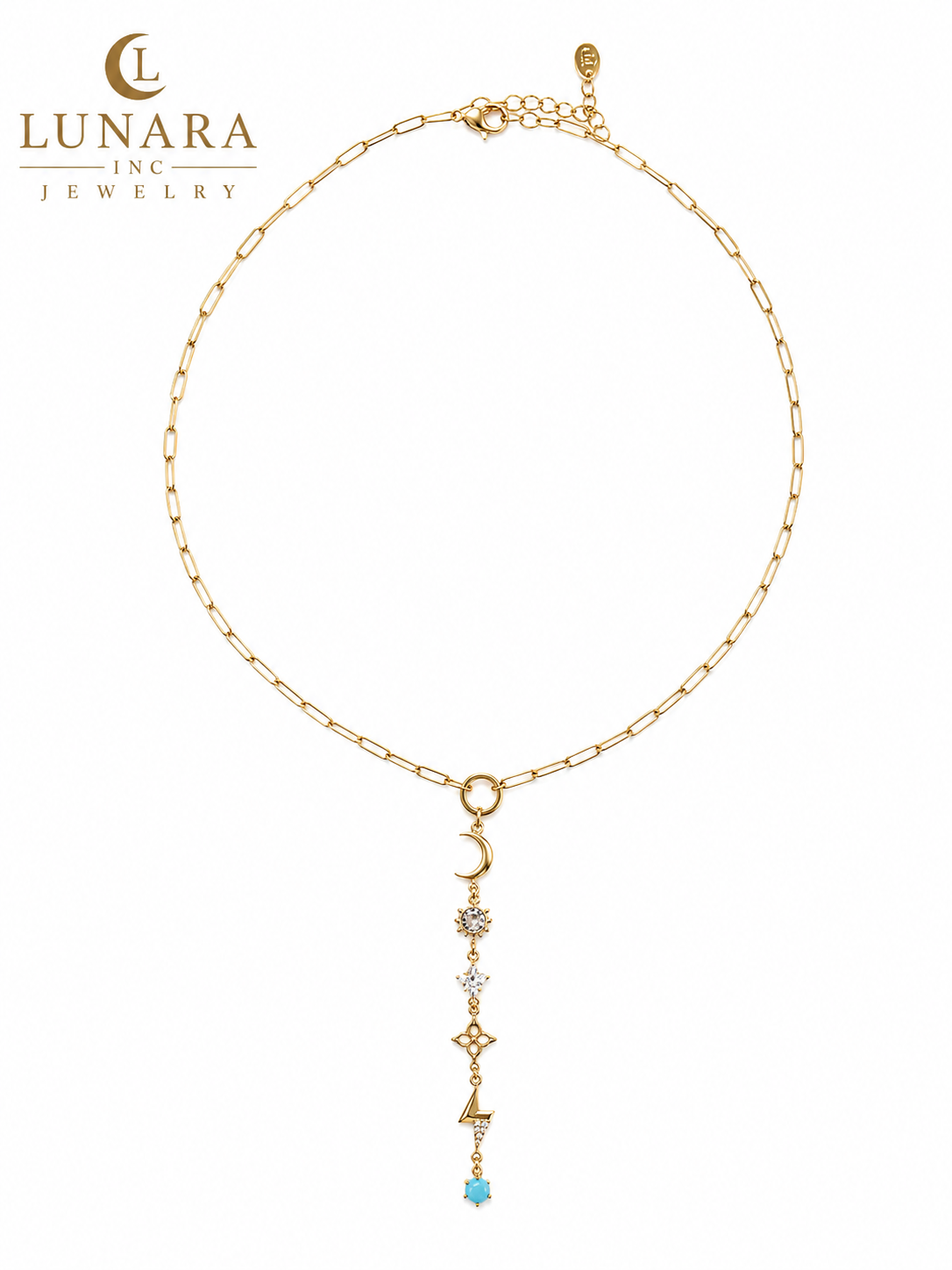 Lunara Celestial Charm Choker