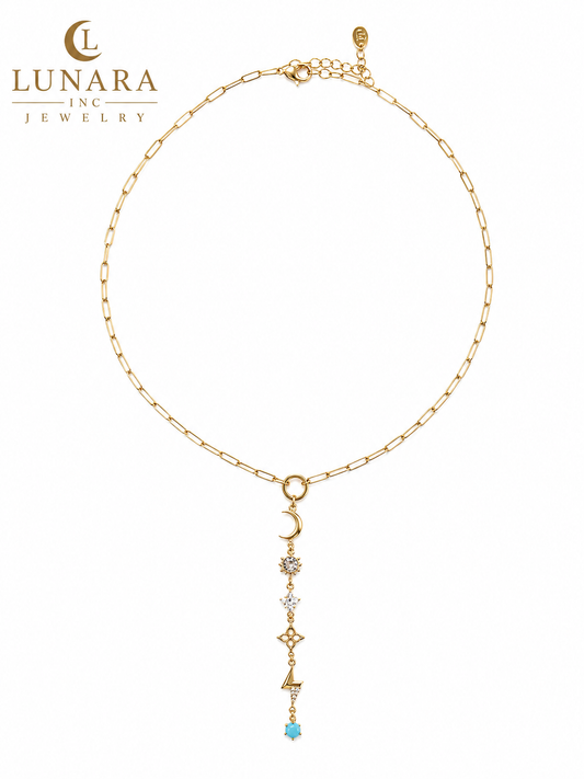 Lunara Celestial Charm Choker