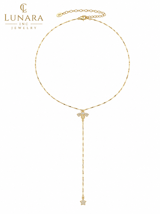 Bee Lariat Necklace