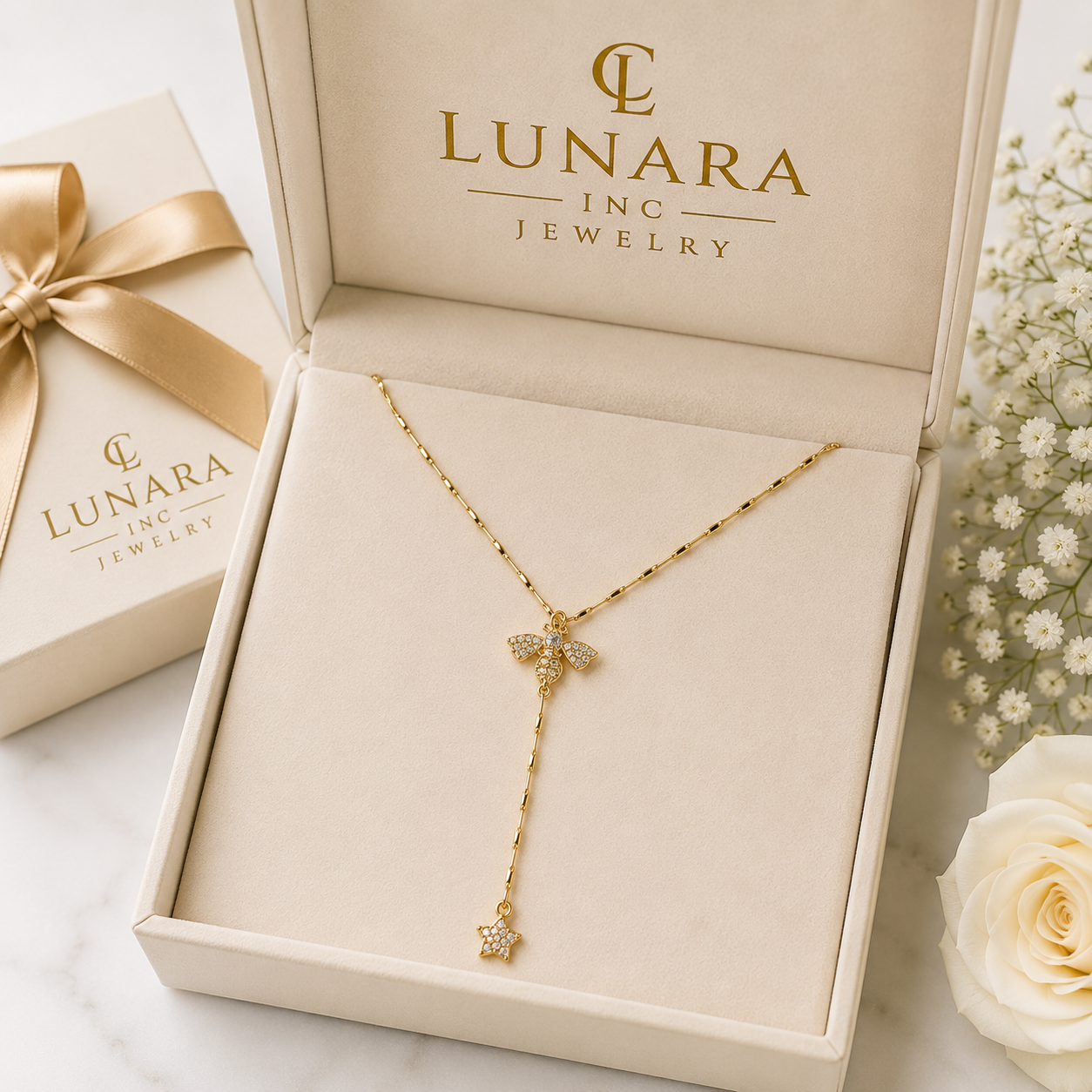 Bee Lariat Necklace