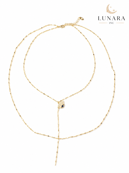 Evil Eye Lariat Necklace