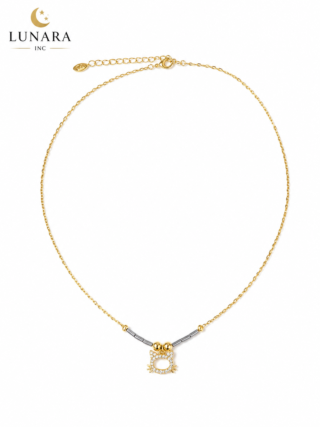 Kitty Crystal Necklace