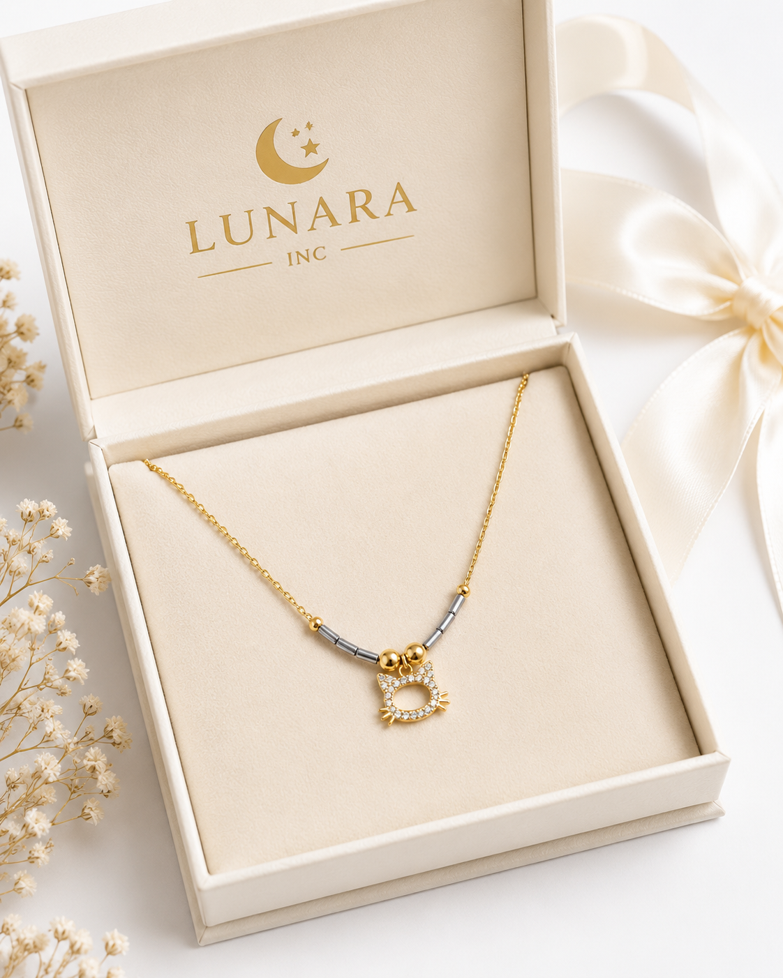 Kitty Crystal Necklace