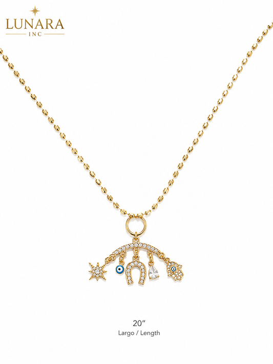 Lucky Charm Beaded Necklace