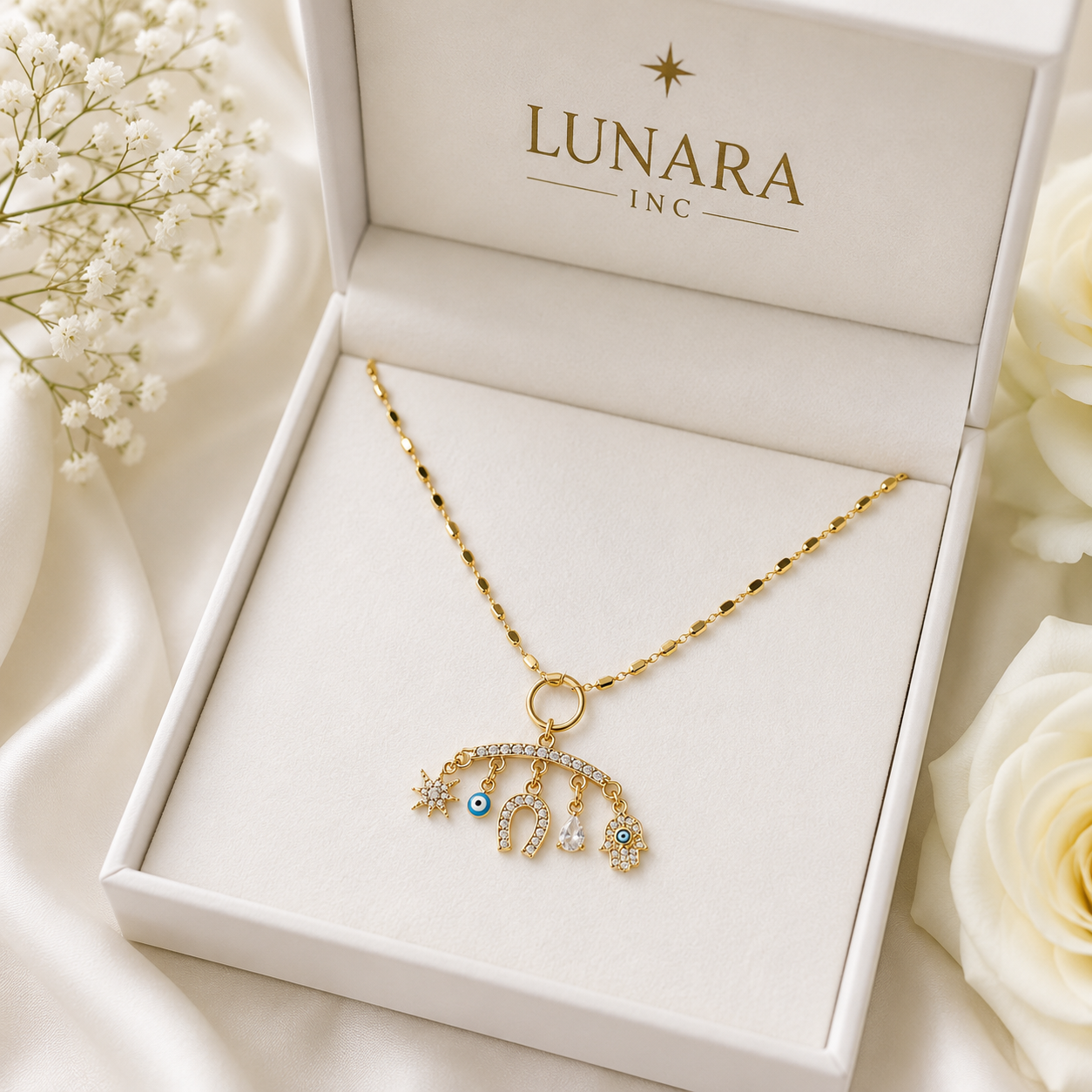Lucky Charm Beaded Necklace
