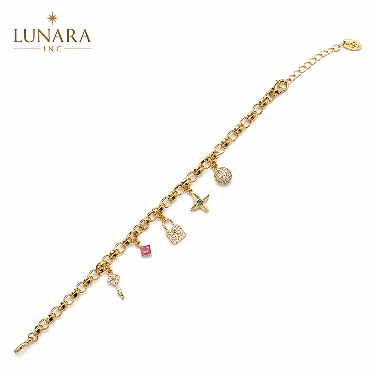 Lucky Charm Link Bracelet