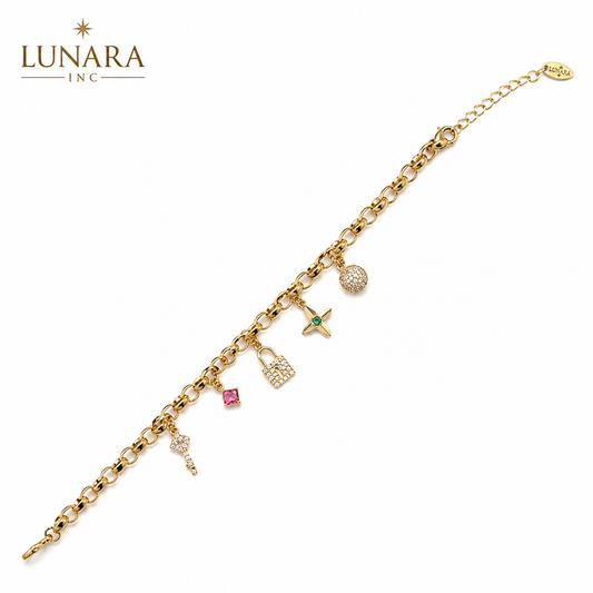 Lucky Charm Link Bracelet