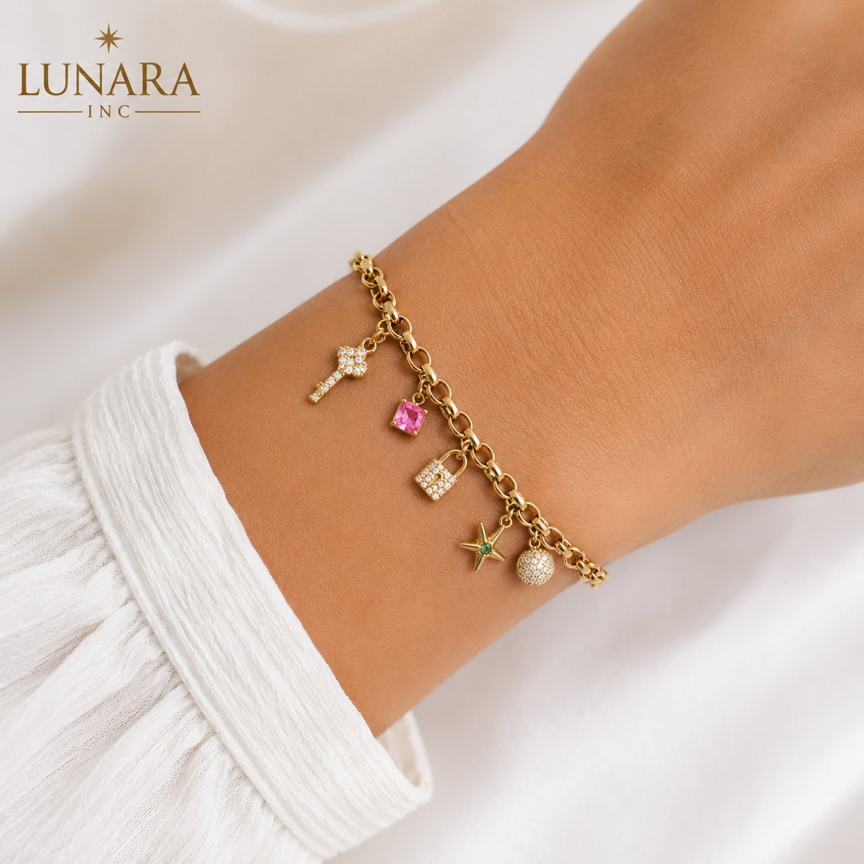 Lucky Charm Link Bracelet